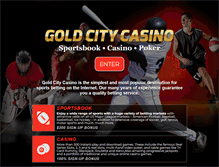 Tablet Screenshot of goldcitycasino.com